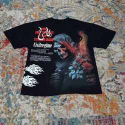 Civil Regime Grim Reaper Roses Tee