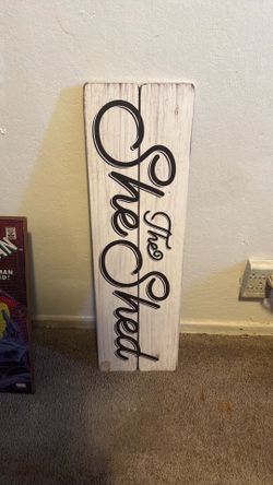 The She Shed wall decor