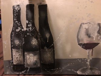Wine art canvas