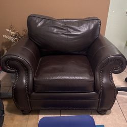Leather Love Seat