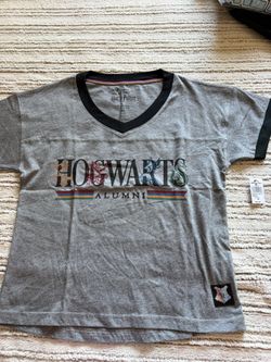 Wizarding World Of Harry Potter Shirt Women XS Gray Crew Neck Short Sleeve