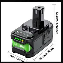 Ryobi 18 V replacement batteries 8ah