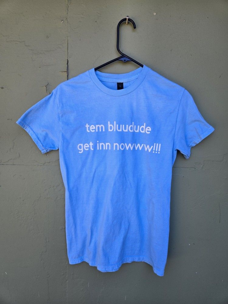 Handmade Tem Bluudude Roblox Tee: Hand-Dyed Unisex Gamer Shirt