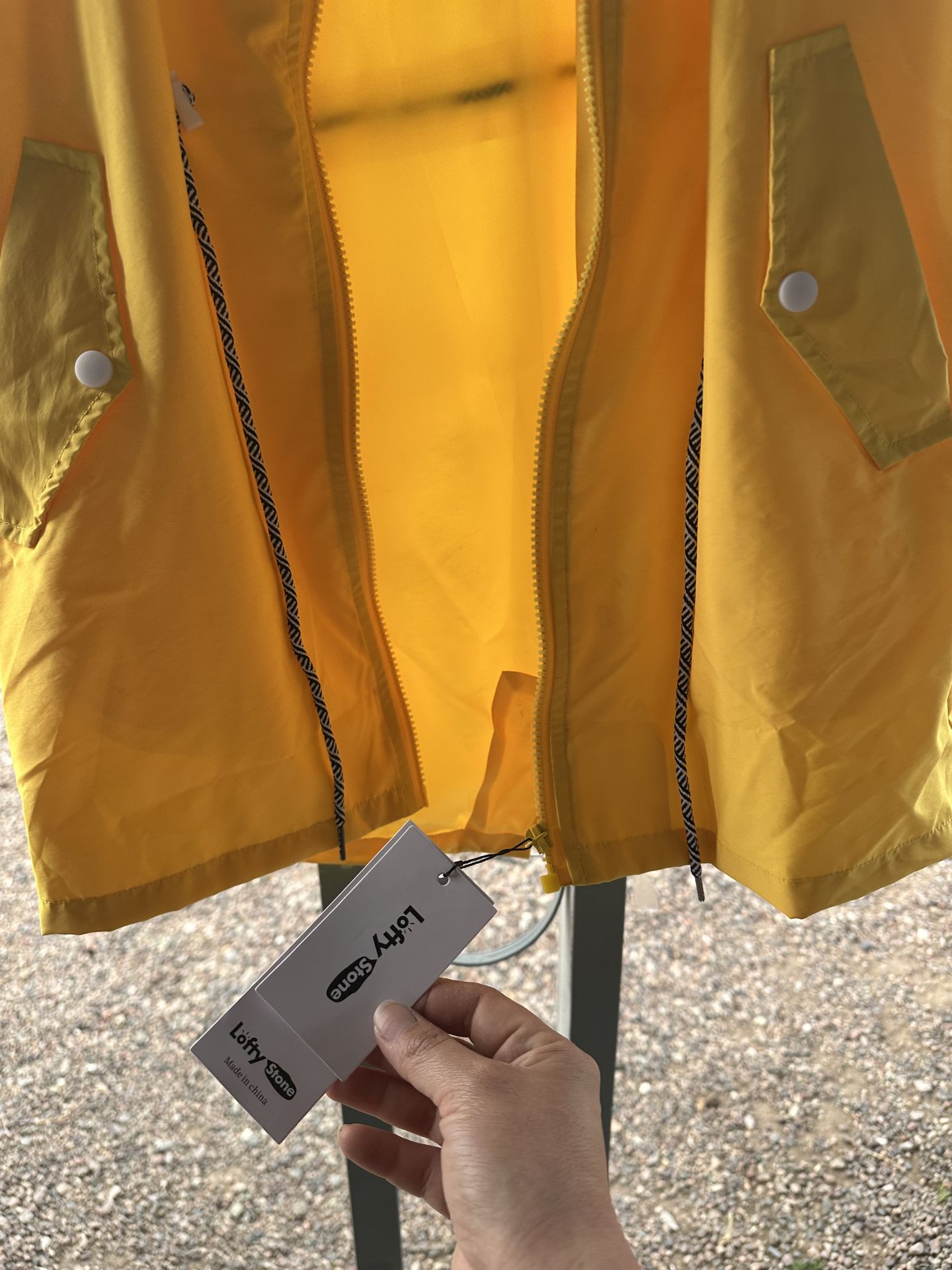Yellow rain coat