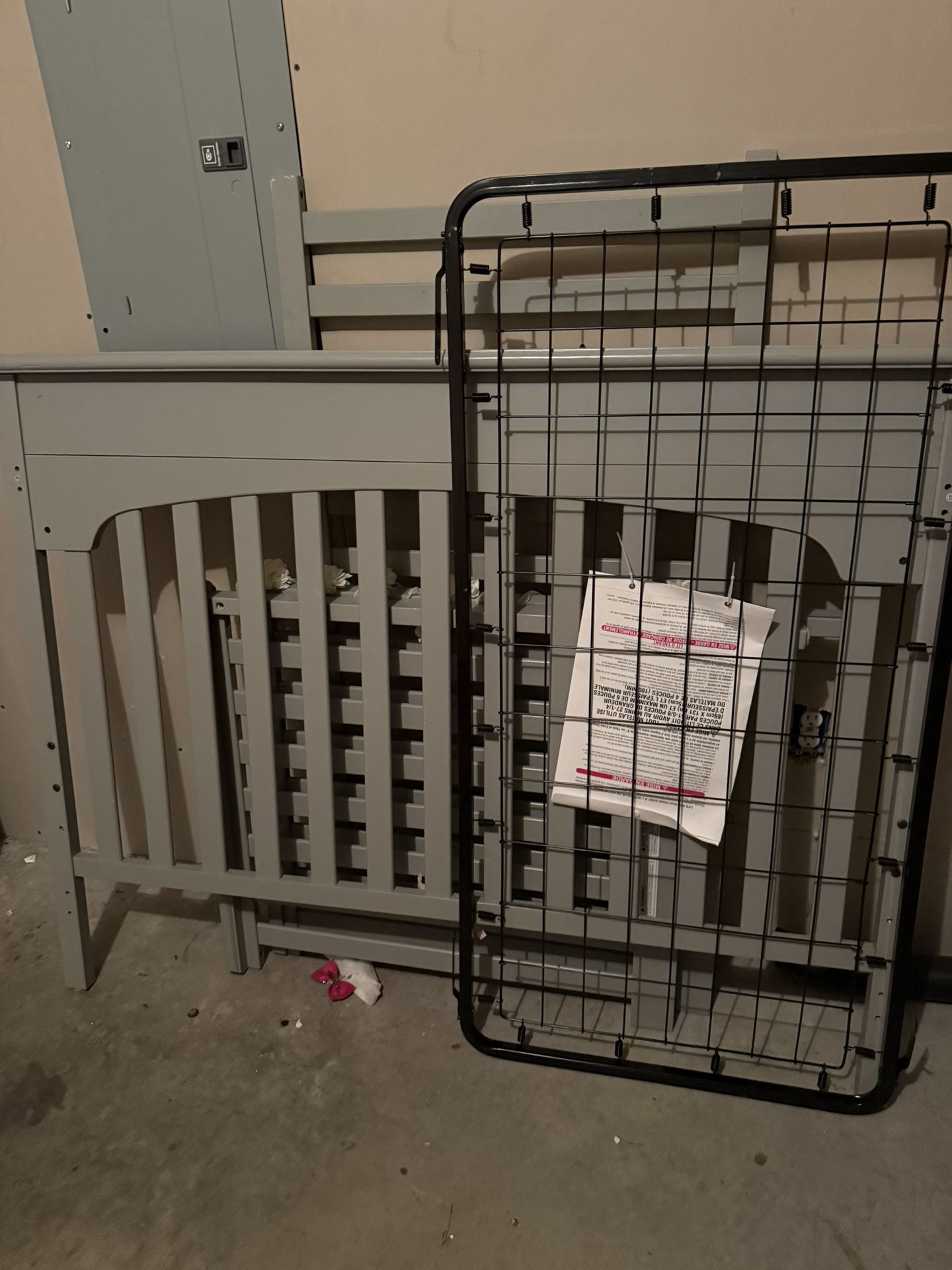 Unassembled Crib