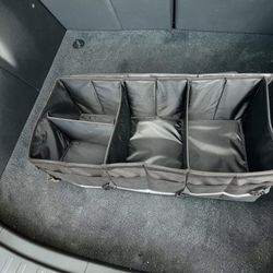 Black Collapsible Car Storage Trunk Organizer, Great condition 29.5x11x13.5in