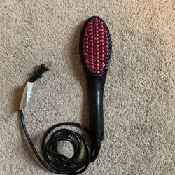 Hair Brush Straightener 