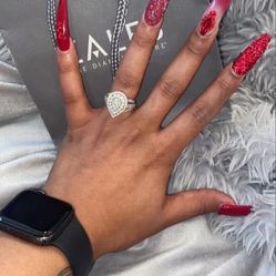 Zales Tear Drop 3 Ct Ring 