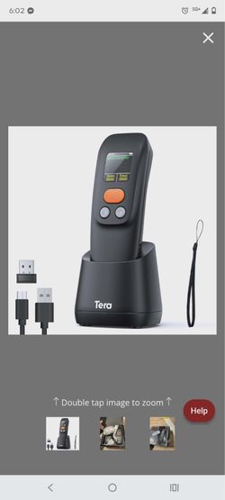Tera 1600 2D portable wireless barcode scanner