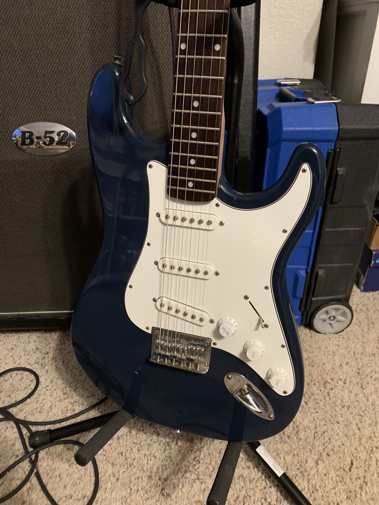 Fender Squier Bullet Stratocaster / Strat Electric Guitar - Navy Blue