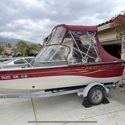 16.5 ‘ Crestliner  Aluminum Boat