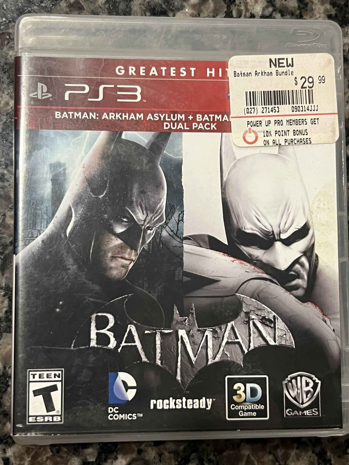 Batman two disc PlayStation three game