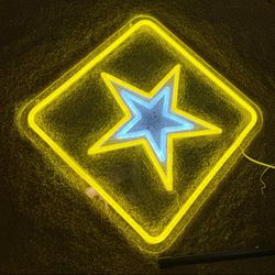 LED Army Star Neon Sign Wall Light Decor-2 for $30