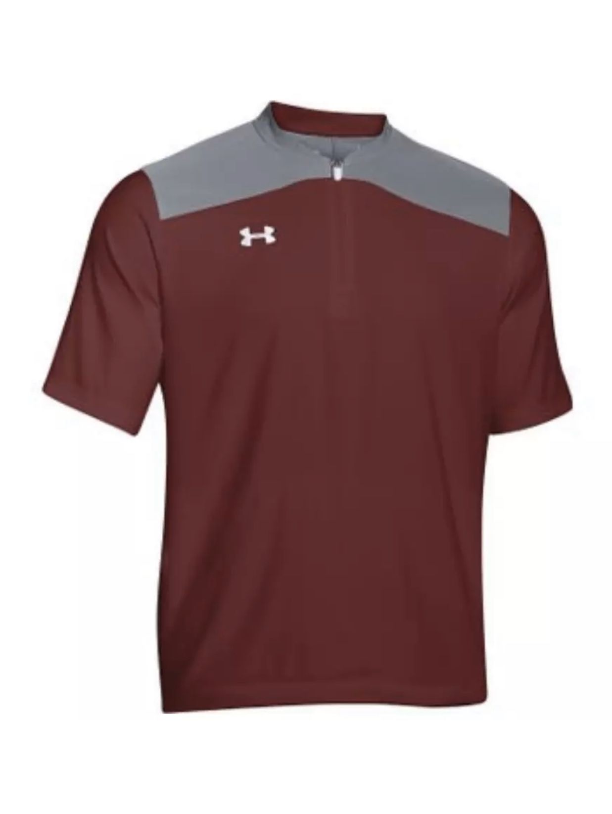 NWT Under Armour Men's Triumph Short Sleeve Baseball Cage Jacket. S 1287619 625
