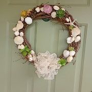 Seashell And Succulents Wreath