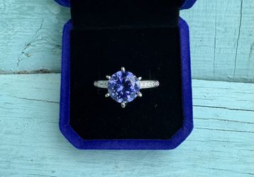 Beautiful New Sterling Silver .925 Faceted Cz Ring Size 10.75-Tiny Cz Missing-Pretty hard to see, but I’m very thorough-Marked SJD 