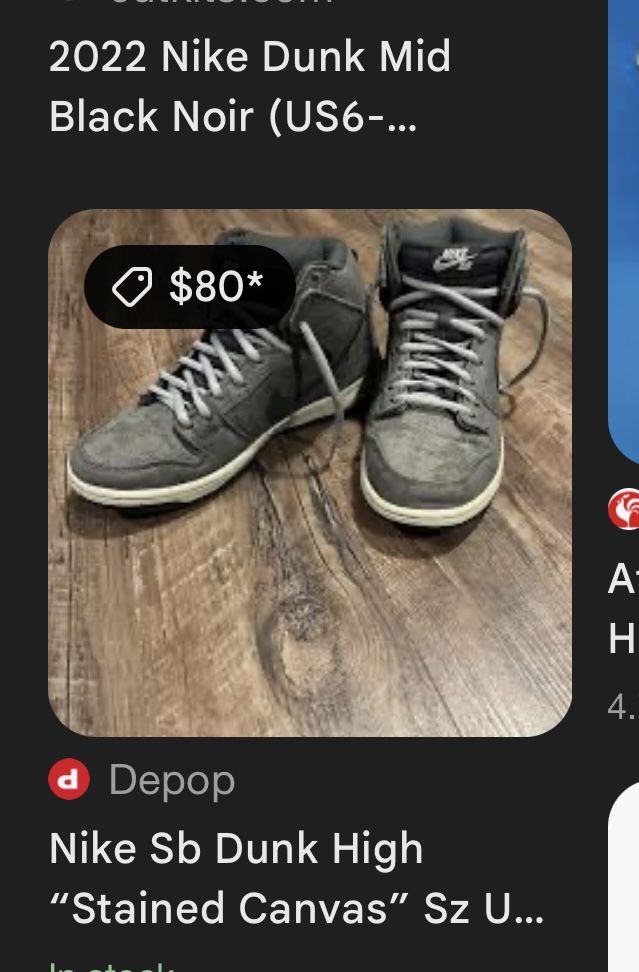 Nice little black and gray Nikes high little top shoes, size 4 1/2