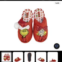 Grinch Girls Slippers Christmas Size 11/12