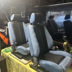 Custom denim jean seats