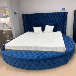 Round Bed With Storage New
