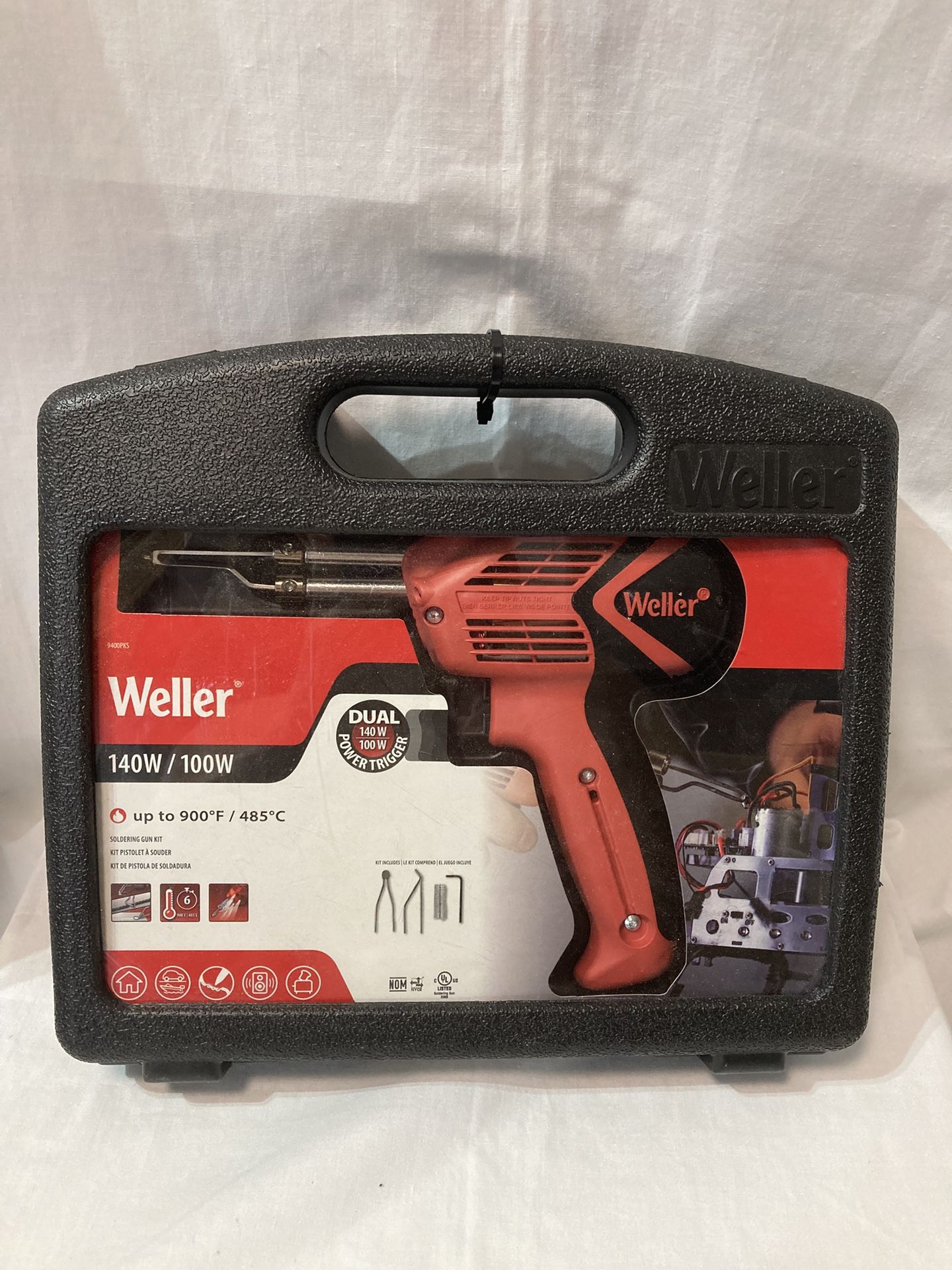 New WELLER DUAL POWER TRIGGER (140 W/100 W) SOLDERING GUN KIT