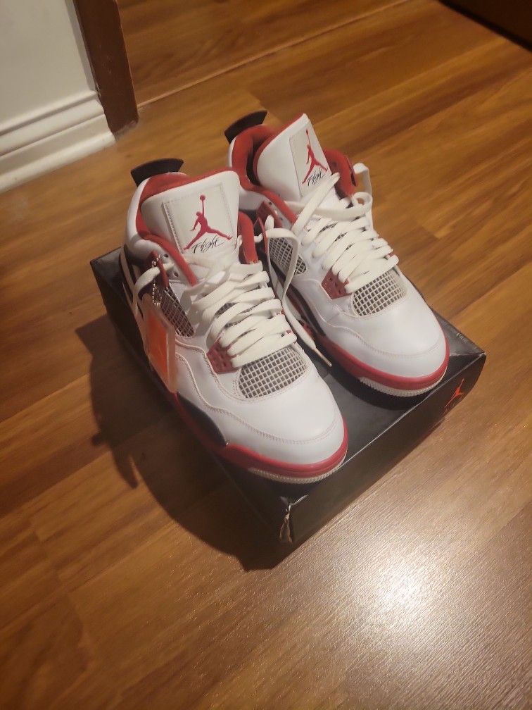 2012 JORDAN 4 10.5 FIRE RED