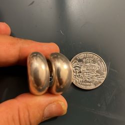 Vintage Marked  ESPO SiG  925 Hoop Earrings. 