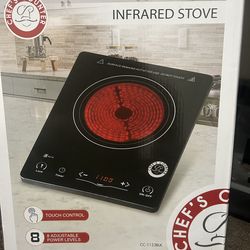 The Chef's Counter CC-1123BLK Portable Infrared Electric Stovetop