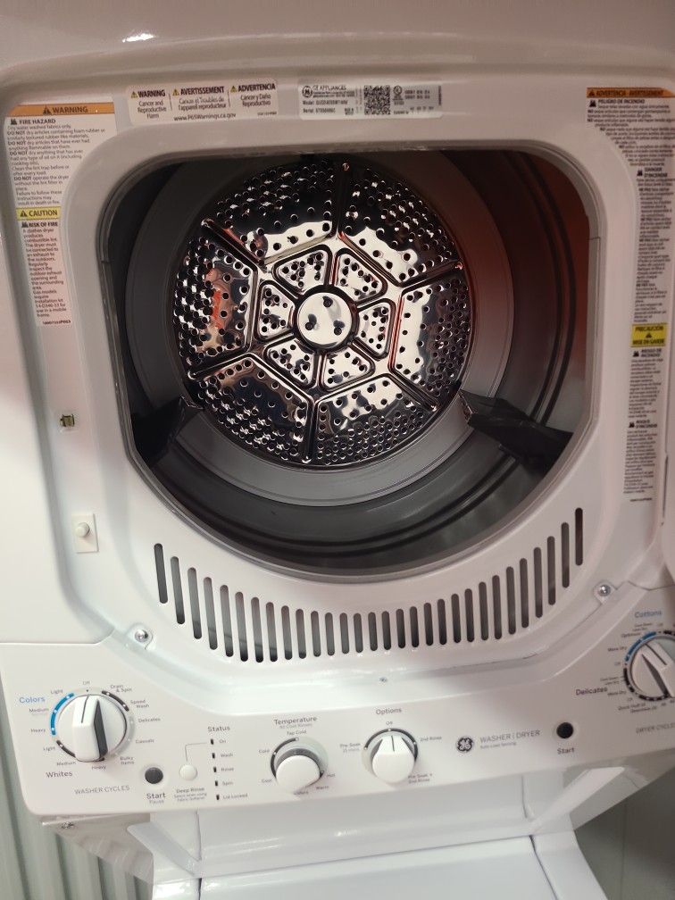 Ge Stackable Washer And Dryer (Electric)