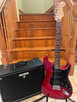 Fender MIM FSR Stratocaster (Mint) w/ Boss Katana 100 Watt Effects Amp (Mint)