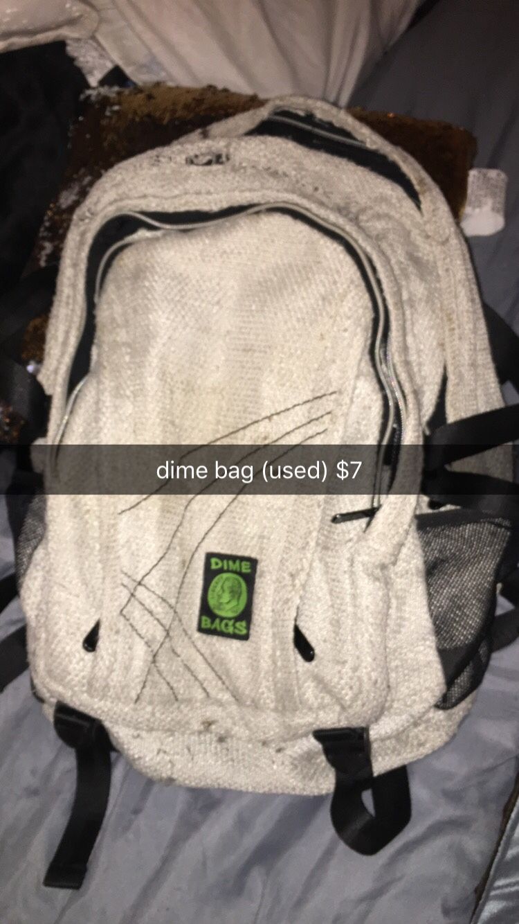 dime bag backpack $5