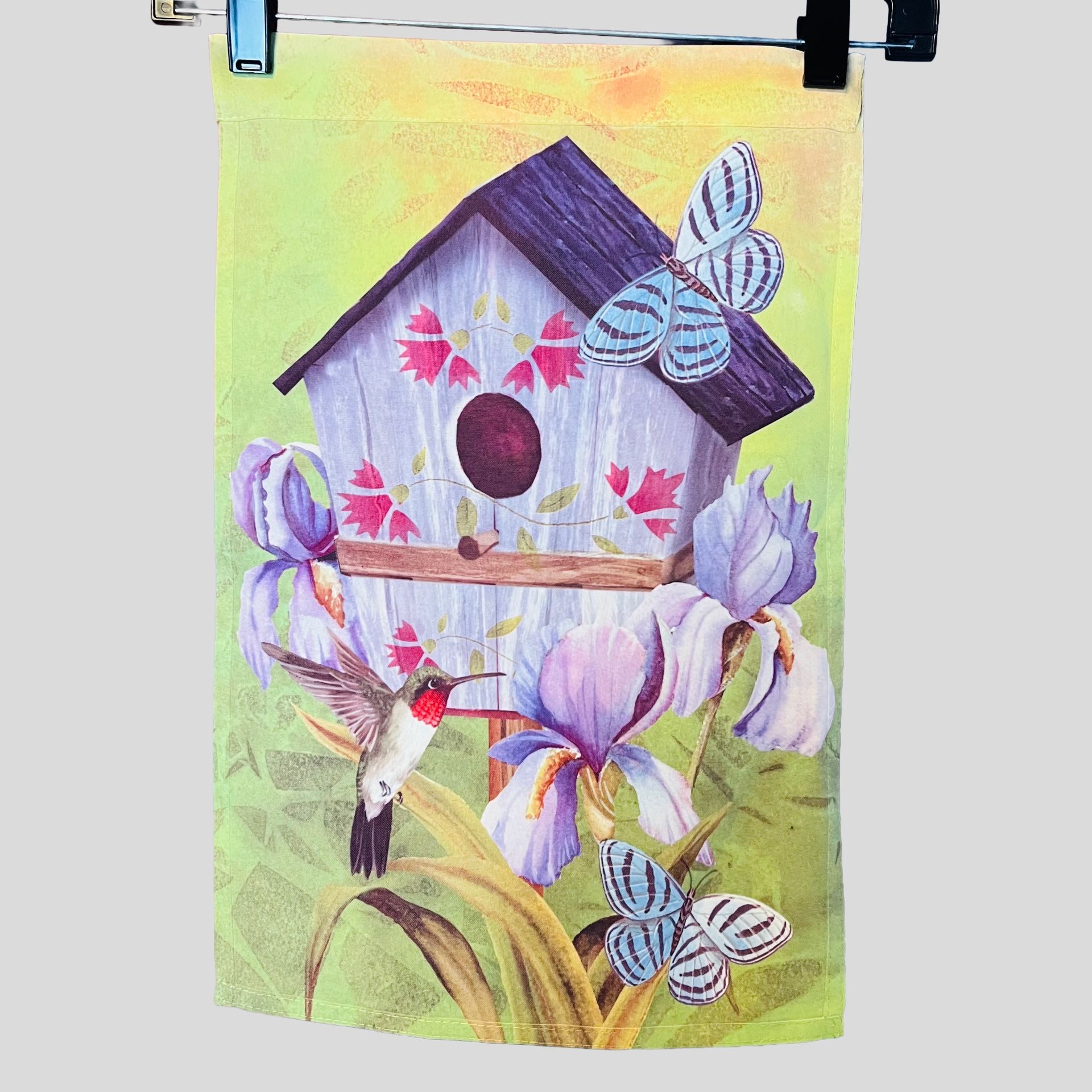 Birdhouse Spring Outdoor Garden Flag