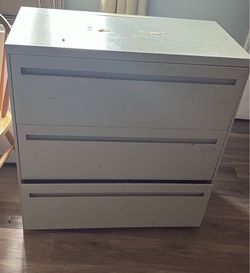 Metal storage dresser
