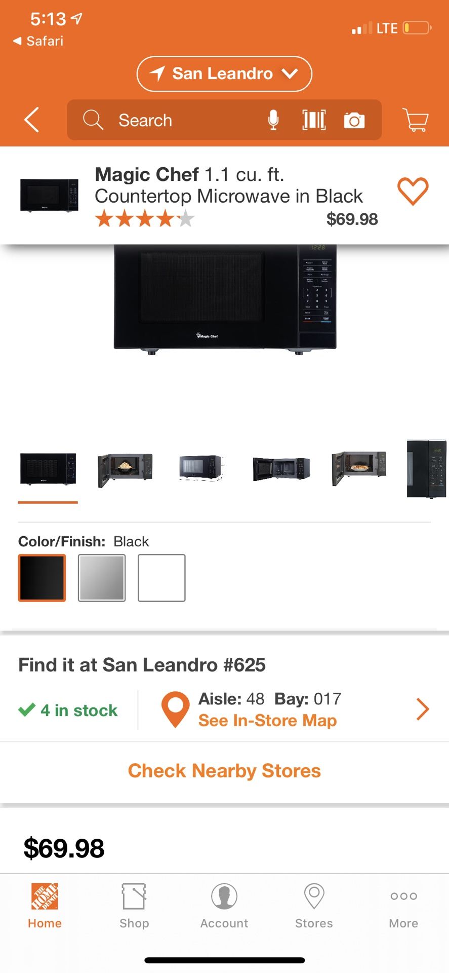 Magic chef 1.1 microwave