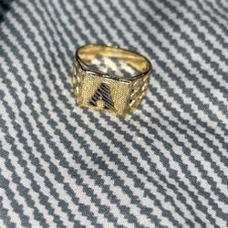 10k Gold Ring With (A) Letter