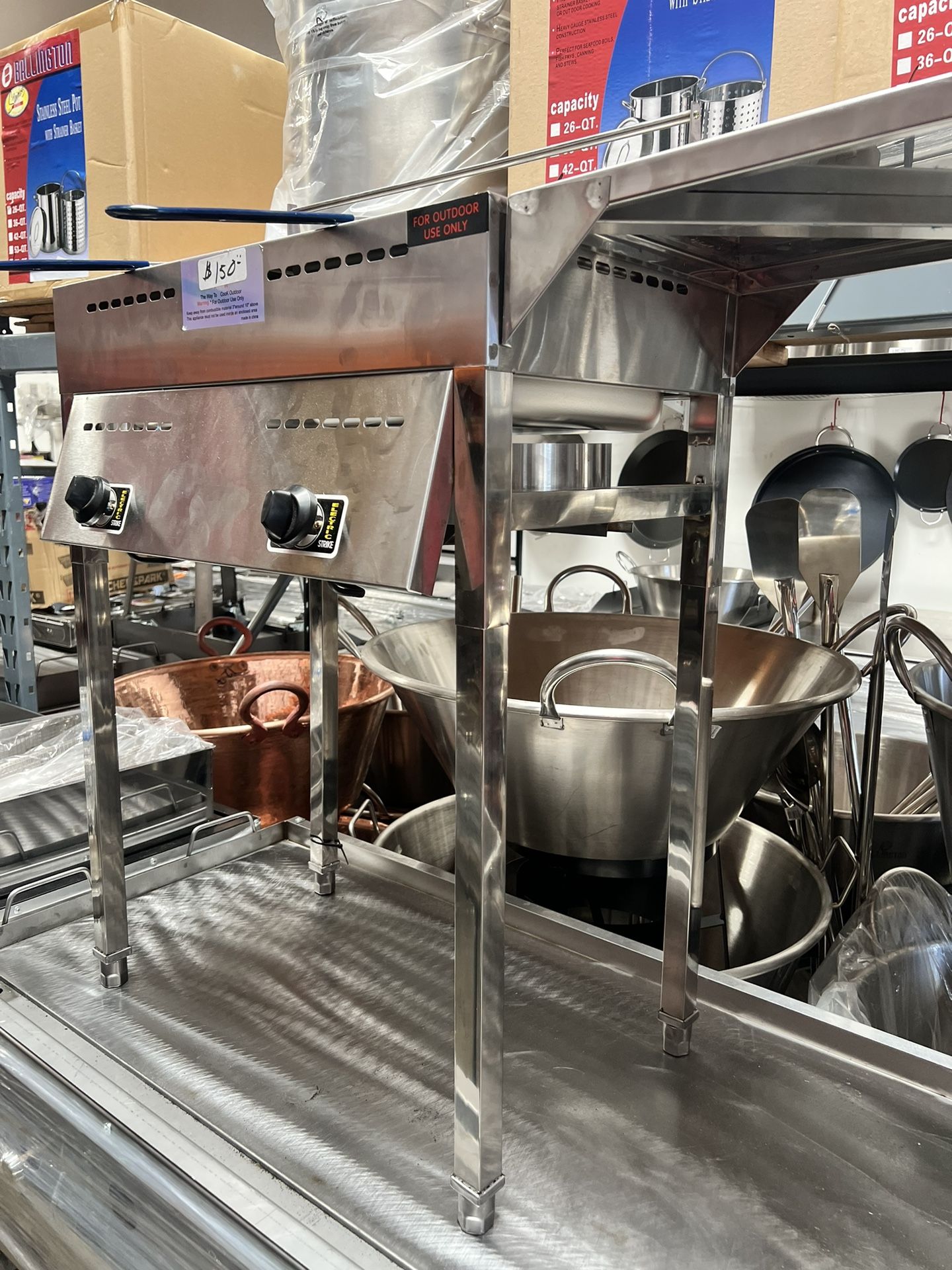 Fridora Nueva Con Tapas De 2 Canastas Con Quemador I Mangera