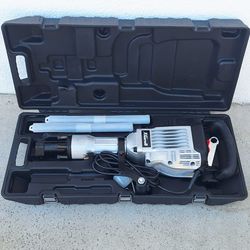 3600W Electric Demolition Jack Hammer Point Chisel Bits Construction Concrete Breaker Punch Drill DIY Floor Drill 2 Chisel Bits (Flat Chisel & Point C