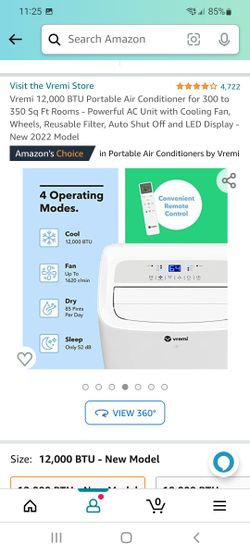 Brand New Portable Air Conditioner 12,000 Btu