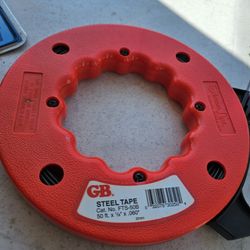 GB Gardner Bender 50ft Steel Fish Tape Wire Cable Puller FTS-50B, Like New