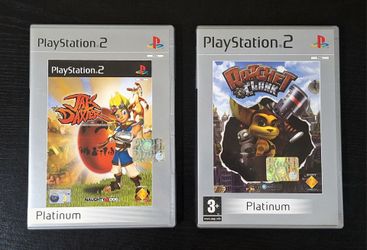 PS2 PLATINUM GAMES BUNDLE - RATCHET & CLANK + JAK AND DAXTER