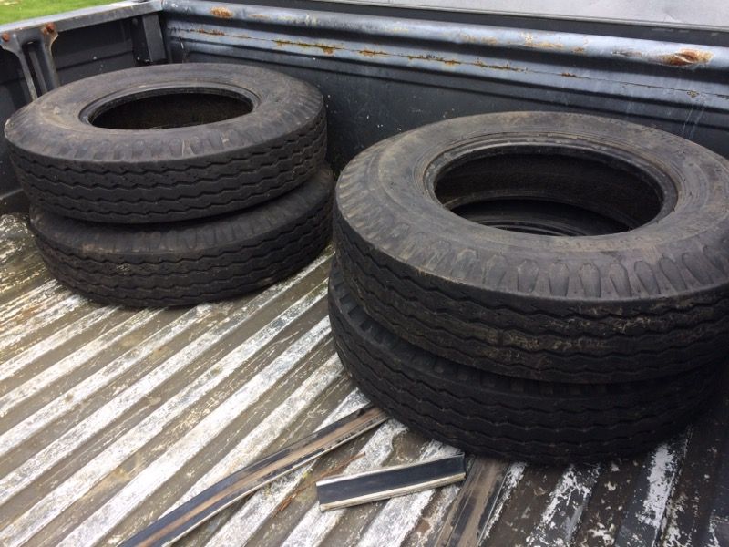 4x BFG commercial trailer tires. 7.00-15 LT