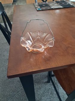 Depression glass candy dish