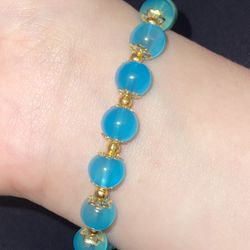 Blue Glass Bracelet