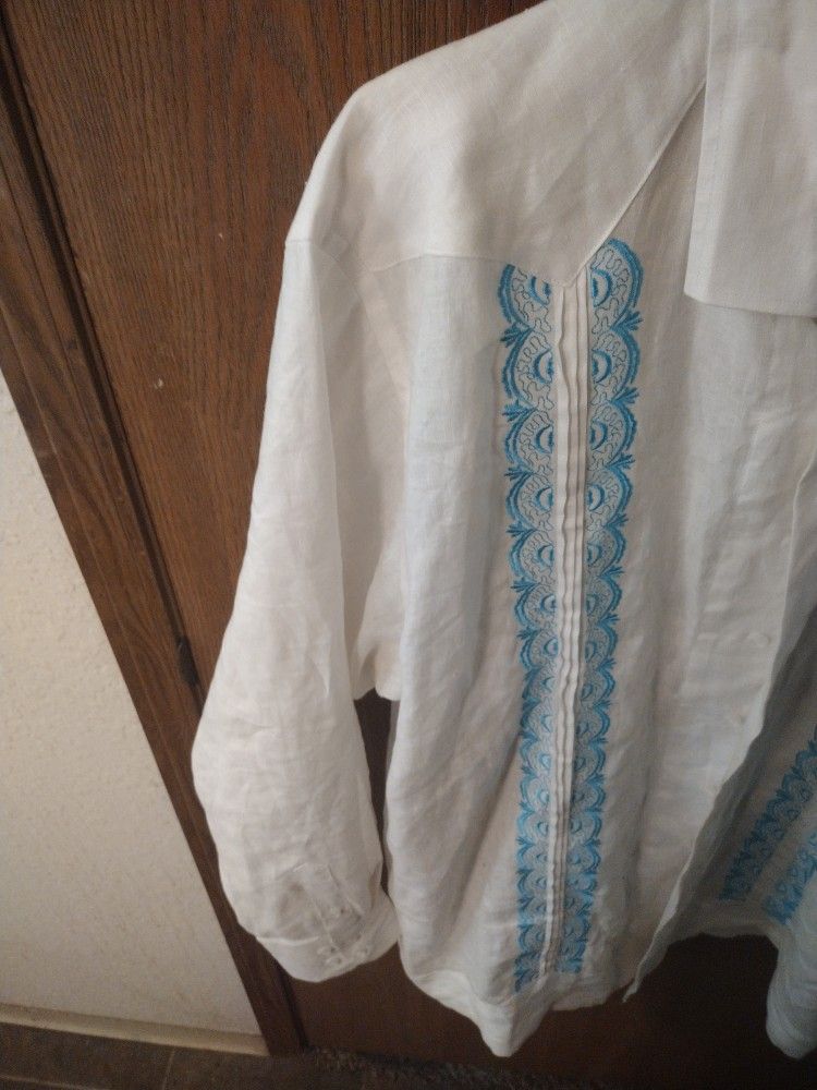 Modelcloth 2xl Linen Wedding Shirt