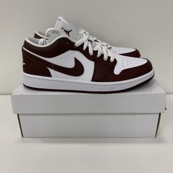 Jordan 1 Low - Bronze Eclipse/Team Red - Size 8.5M/10W - Brand New 