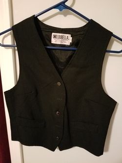 Loubella Black Wool Waistcoat