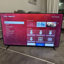 55inch TCL Roku TV no Remote 