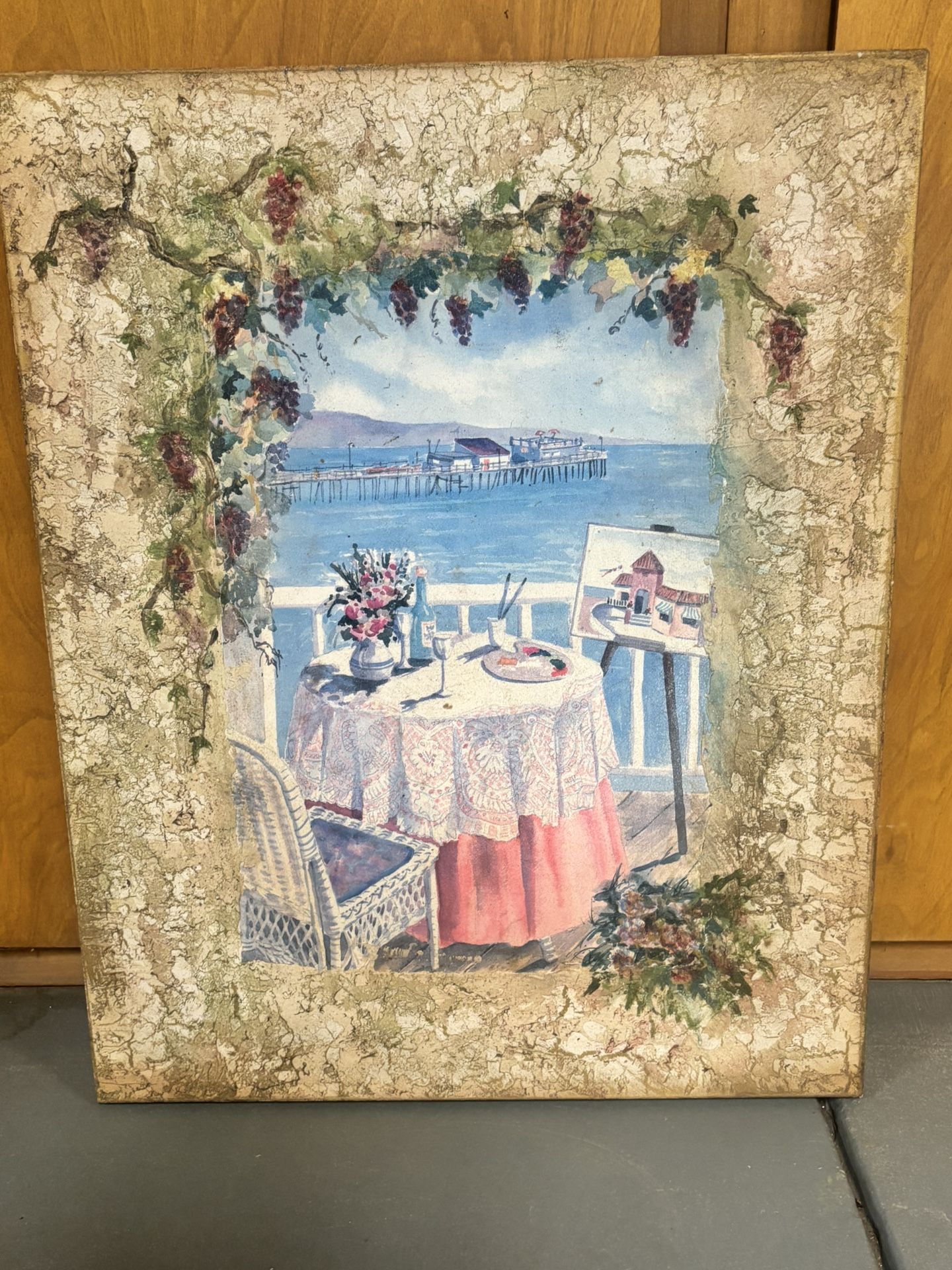 Original Canvas Art-Capitola Pier (Santa Cruz)