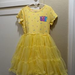 Peeps Yellow Dress Little Girls Size 8 Medium