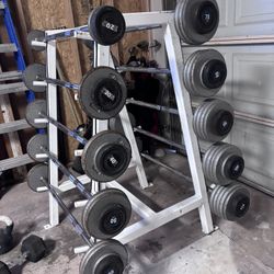 Barbell Weights With Rack